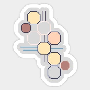Octagon Design Sticker